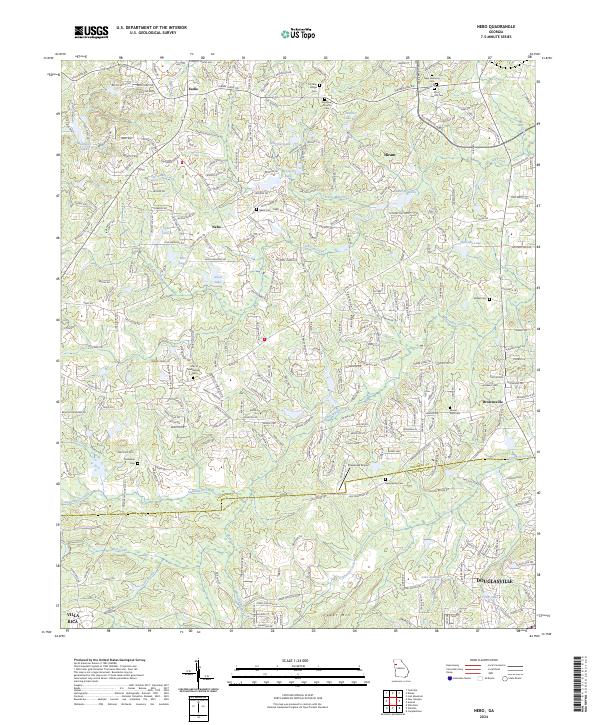 US Topo 7.5-minute map for Nebo GA