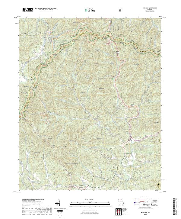 US Topo 7.5-minute map for Neel Gap GA