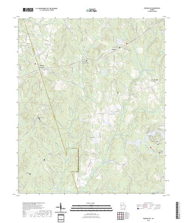 US Topo 7.5-minute map for Newnan SW GA