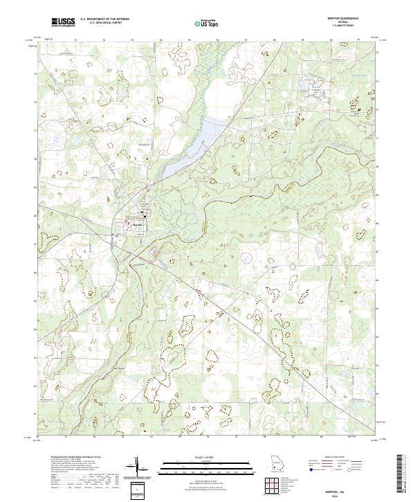 US Topo 7.5-minute map for Newton GA