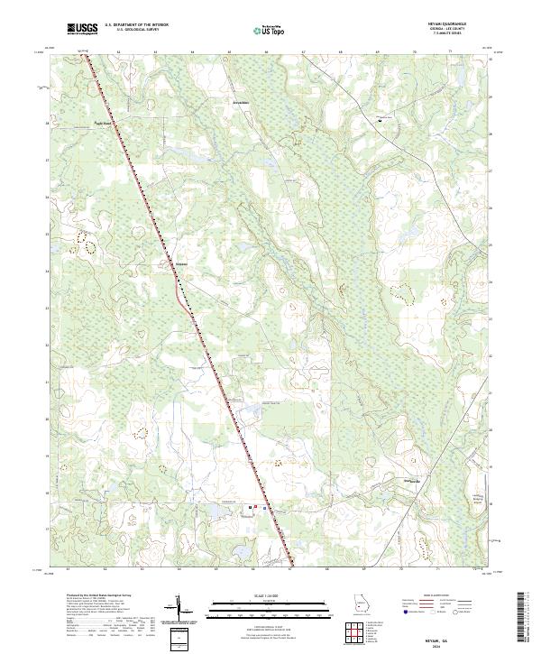 US Topo 7.5-minute map for Neyami GA