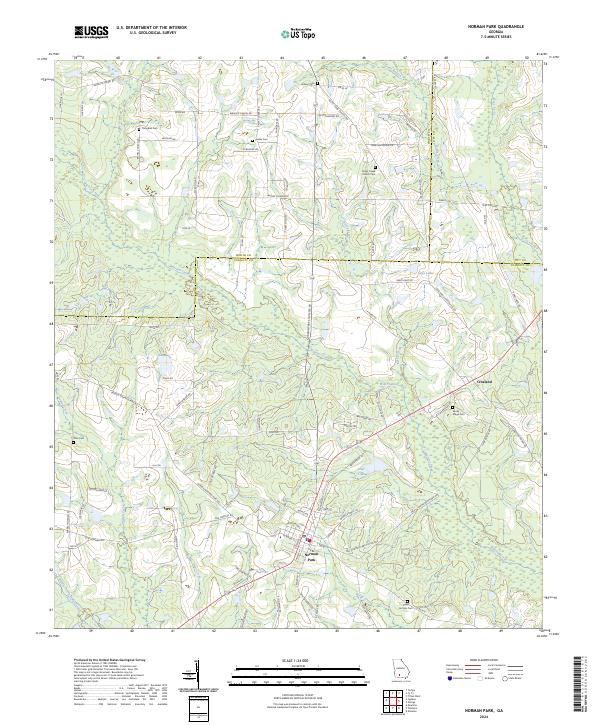 US Topo 7.5-minute map for Norman Park GA