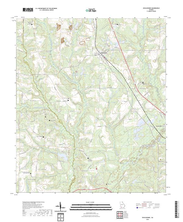 US Topo 7.5-minute map for Ochlocknee GA