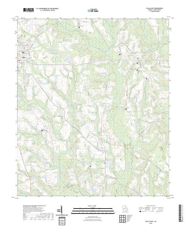 US Topo 7.5-minute map for Ocilla East GA