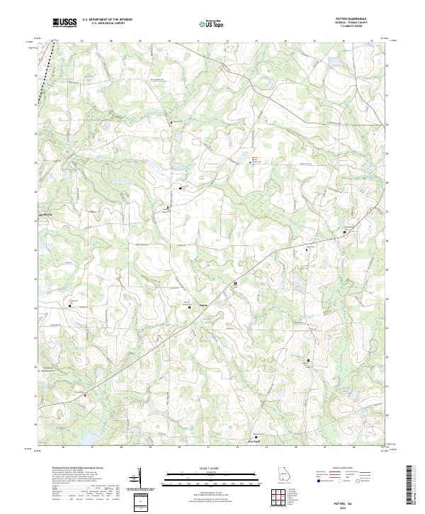 US Topo 7.5-minute map for Patten GA