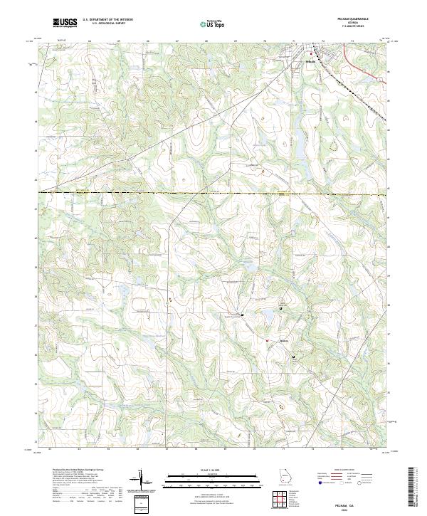 US Topo 7.5-minute map for Pelham GA