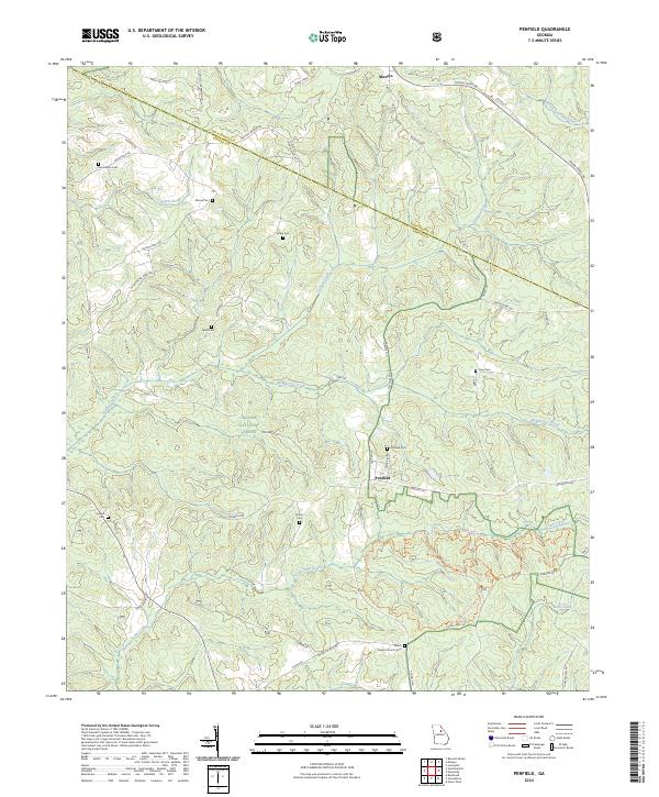 US Topo 7.5-minute map for Penfield GA