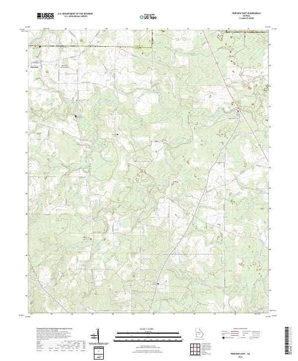 US Topo 7.5-minute map for Pineview East GA