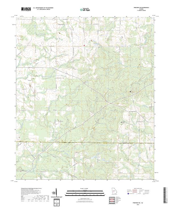 US Topo 7.5-minute map for Pineview SW GA