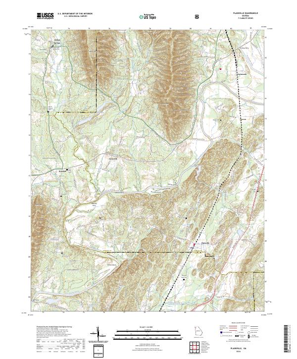 US Topo 7.5-minute map for Plainville GA