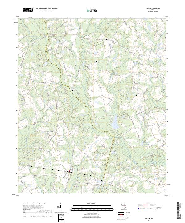 US Topo 7.5-minute map for Pulaski GA