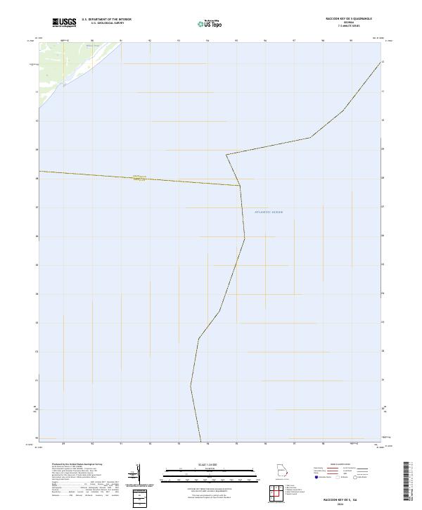 US Topo 7.5-minute map for Raccoon Key OE S GA