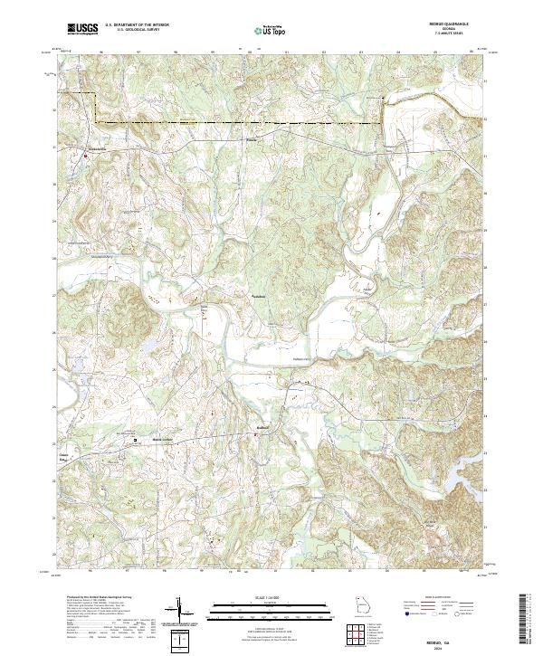 US Topo 7.5-minute map for Redbud GA