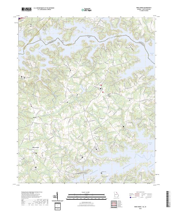 US Topo 7.5-minute map for Reed Creek GASC