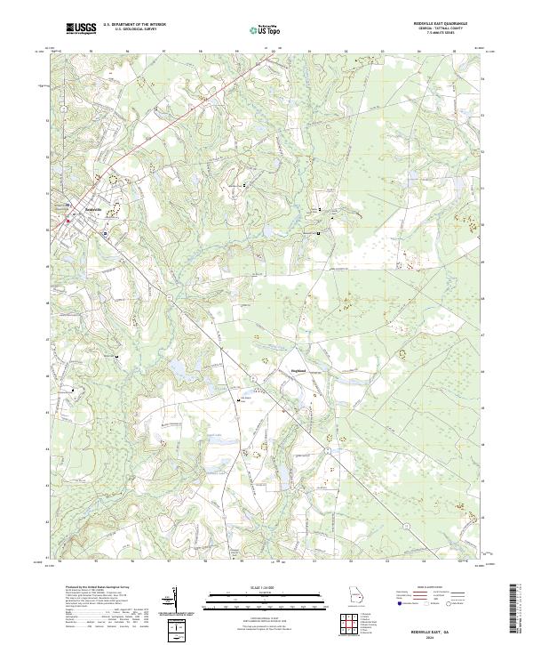 US Topo 7.5-minute map for Reidsville East GA