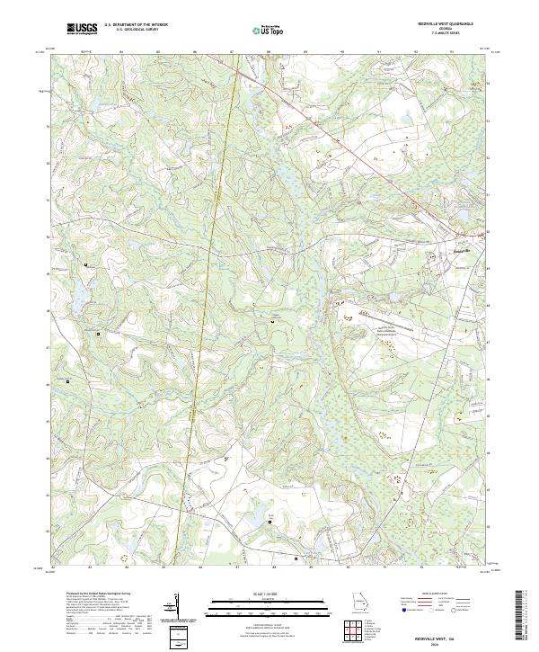 US Topo 7.5-minute map for Reidsville West GA