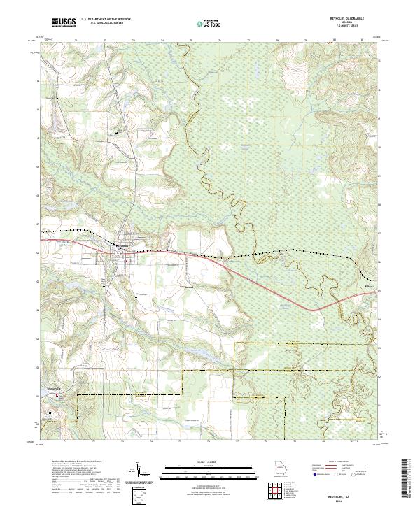 US Topo 7.5-minute map for Reynolds GA