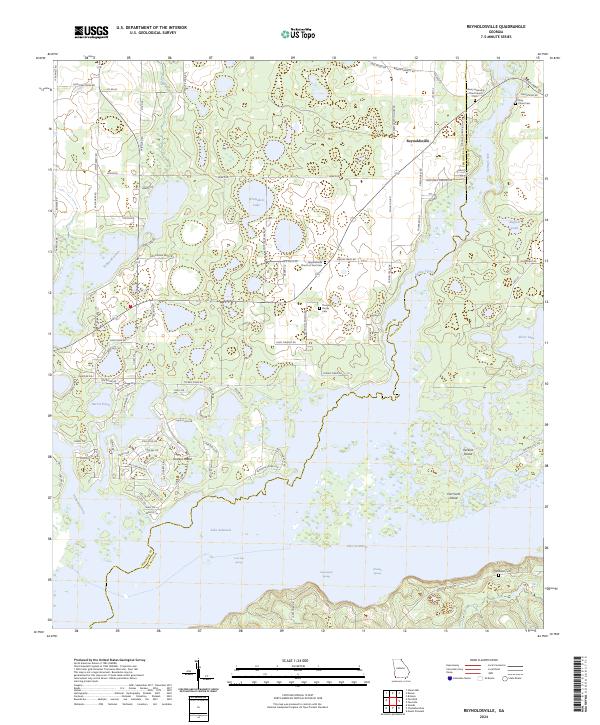 US Topo 7.5-minute map for Reynoldsville GA