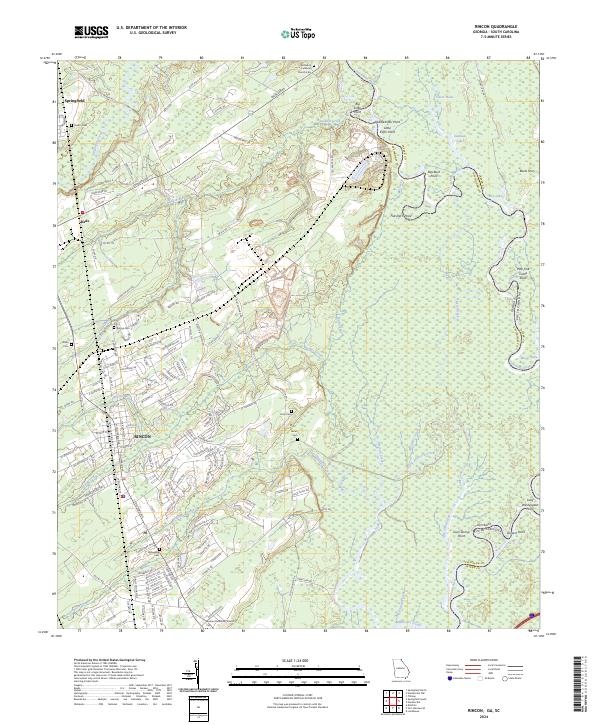 US Topo 7.5-minute map for Rincon GASC