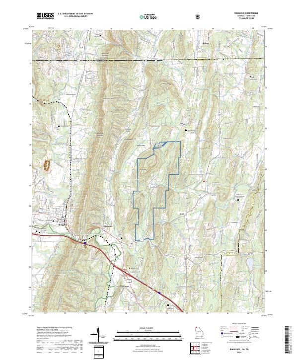 US Topo 7.5-minute map for Ringgold GATN