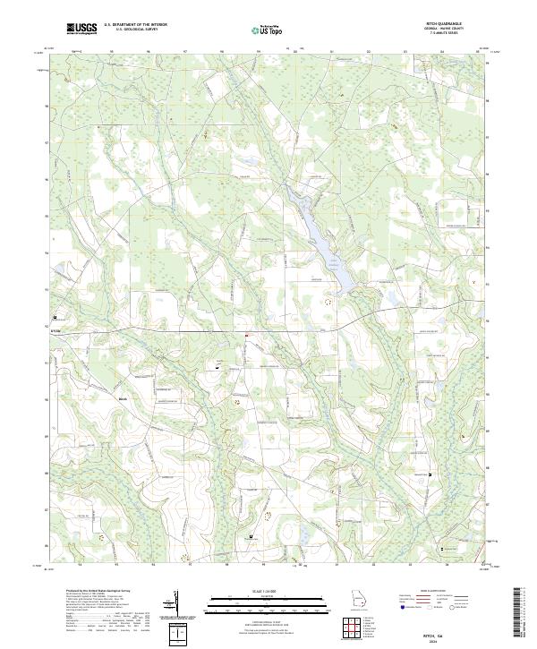 US Topo 7.5-minute map for Ritch GA