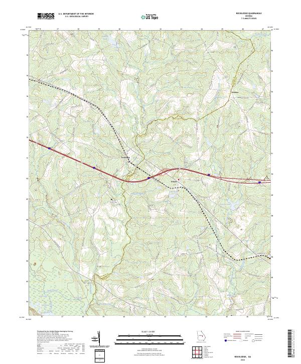 US Topo 7.5-minute map for Rockledge GA