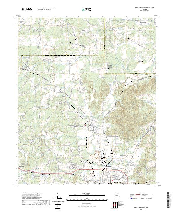 US Topo 7.5-minute map for Rockmart North GA