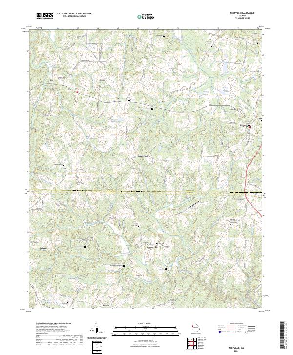 US Topo 7.5-minute map for Roopville GA