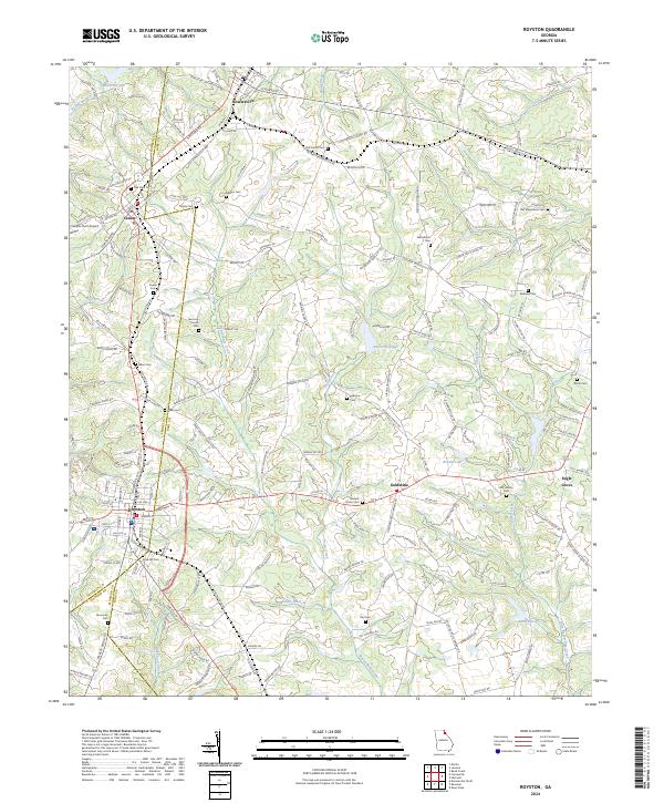 US Topo 7.5-minute map for Royston GA