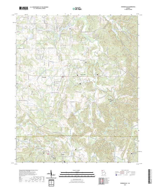 US Topo 7.5-minute map for Sonoraville GA