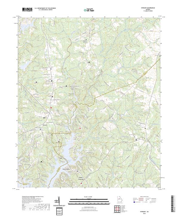 US Topo 7.5-minute map for Stewart GA