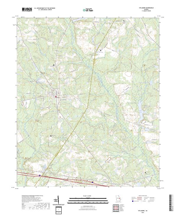 US Topo 7.5-minute map for Stillmore GA