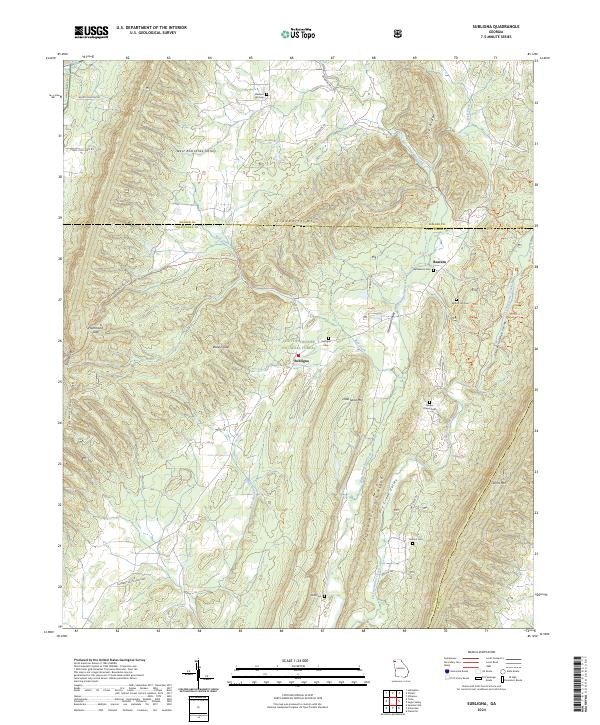 US Topo 7.5-minute map for Subligna GA