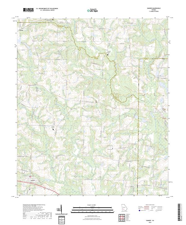 US Topo 7.5-minute map for Sumner GA