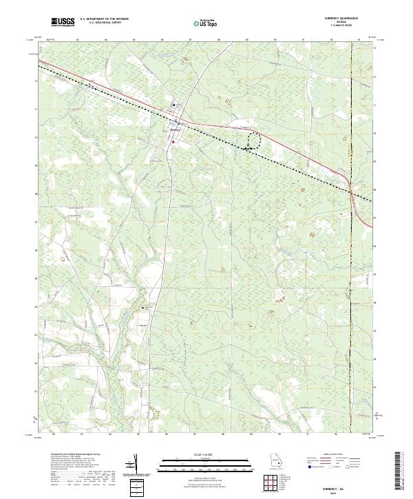 US Topo 7.5-minute map for Surrency GA