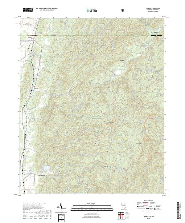 US Topo 7.5-minute map for Tennga GATN