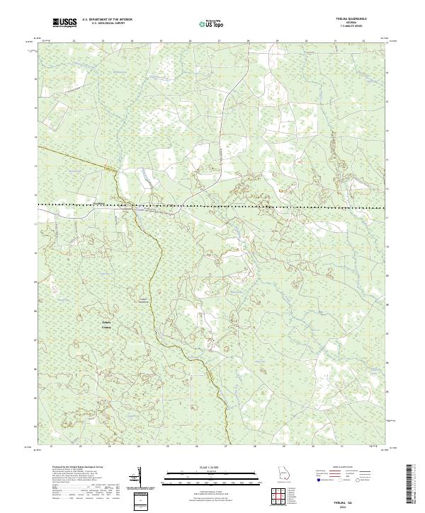 US Topo 7.5-minute map for Thelma GA