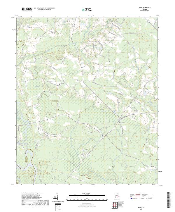 US Topo 7.5-minute map for Tison GA