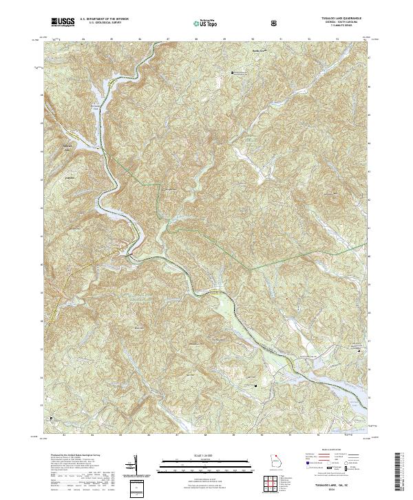 US Topo 7.5-minute map for Tugaloo Lake GASC