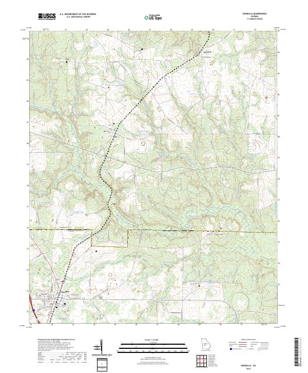 US Topo 7.5-minute map for Unadilla GA