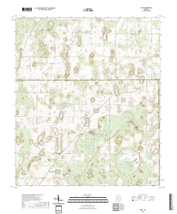 US Topo 7.5-minute map for Vada GA