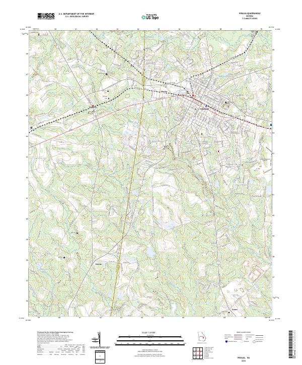 US Topo 7.5-minute map for Vidalia GA