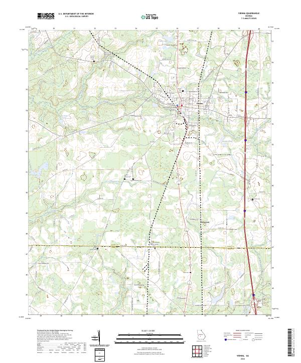 US Topo 7.5-minute map for Vienna GA