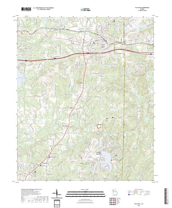 US Topo 7.5-minute map for Villa Rica GA