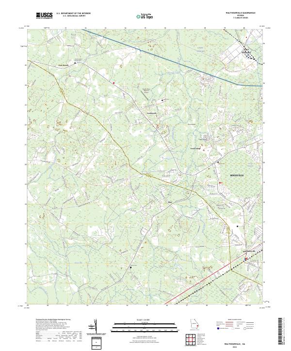 US Topo 7.5-minute map for Walthourville GA