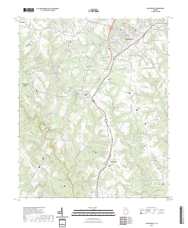 US Topo 7.5-minute map for Watkinsville GA