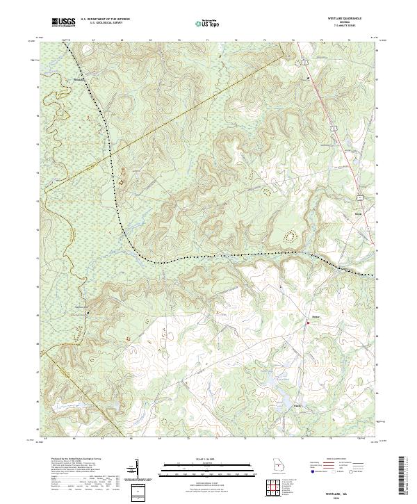 US Topo 7.5-minute map for Westlake GA