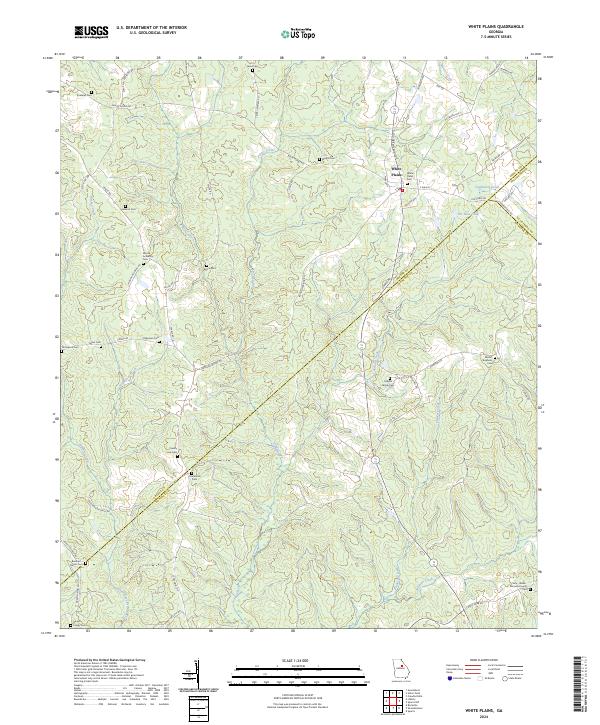 US Topo 7.5-minute map for White Plains GA