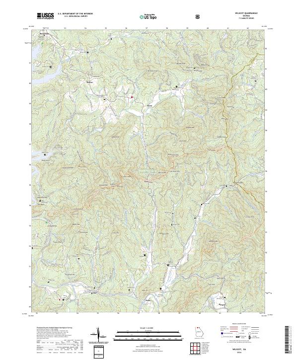 US Topo 7.5-minute map for Wilscot GA