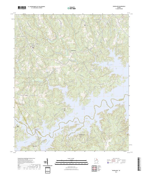 US Topo 7.5-minute map for Woodlawn GA